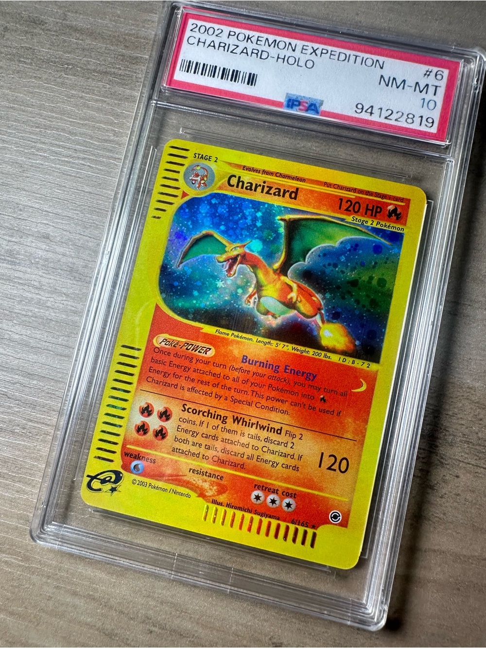 Charizard Holo Pokemon Expedition #6 Gem Mint 10 Novelty Card. Proxy. - Picture 2 of 3